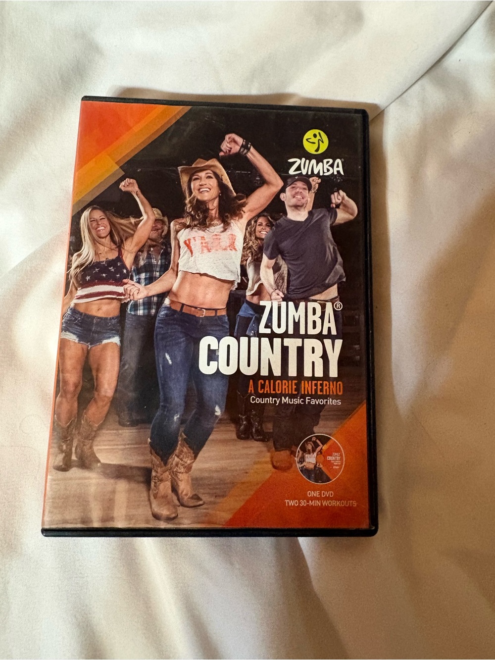 Zumba Fitness Country DVD with Orange and Black Accents